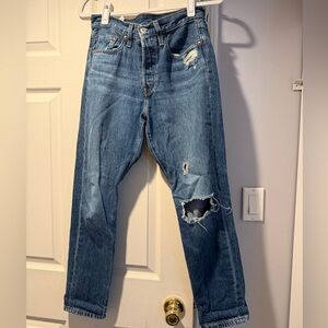 Levi's Blue Button-Fly Denim Jeans